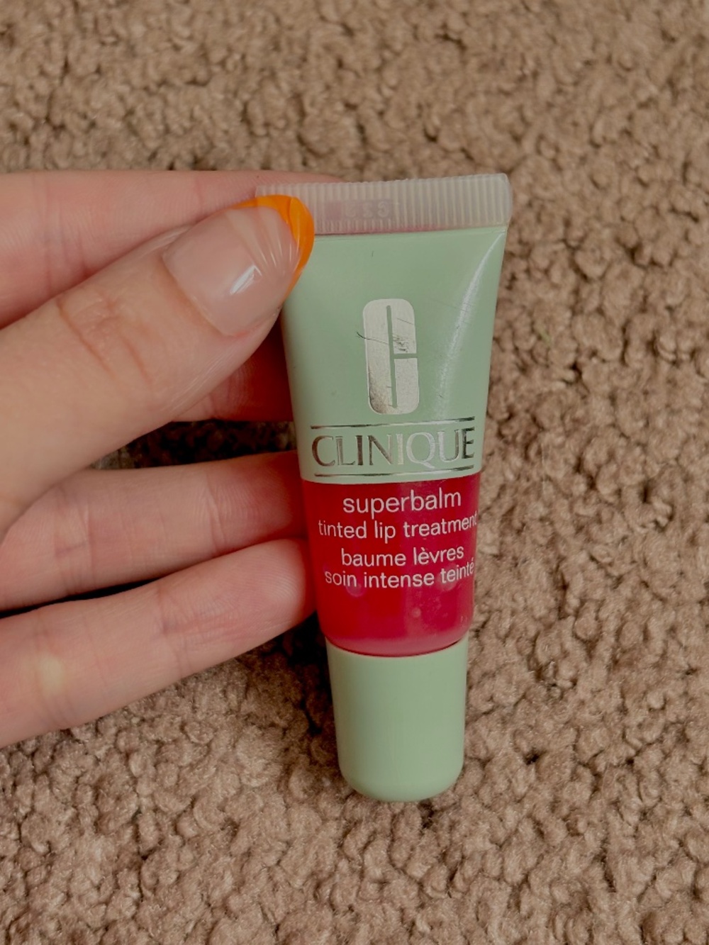 Clinique Superbalm Tinted Lip Treatment Raspberry Tint 02 Discontinued .24 oz